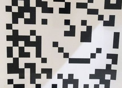 QR Code Smiley Silkscreen Print by RYCA- Ryan Callanan