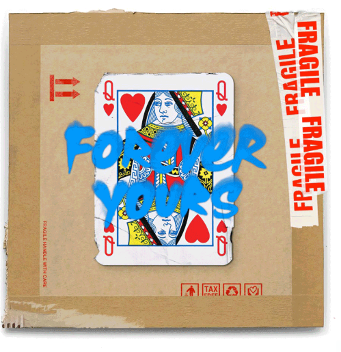 Queen of Love Blue Silkscreen Print by Mr Brainwash- Thierry Guetta