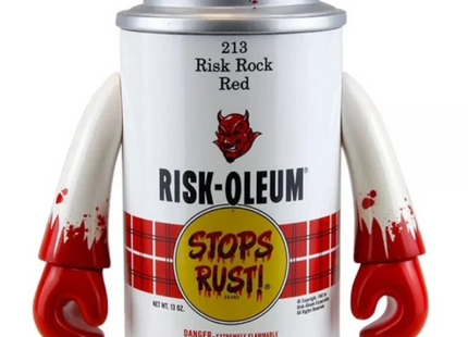 RISK-OLEUM Red The Canmans 213 Vinyl Art Toy by Risk Rock x Comikaze