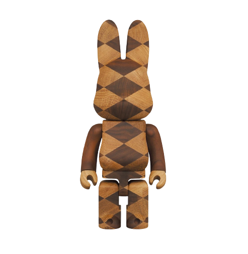 R@brick Rabbrick Woven 400% Be@rbrick by Medicom Toy x Karimoku