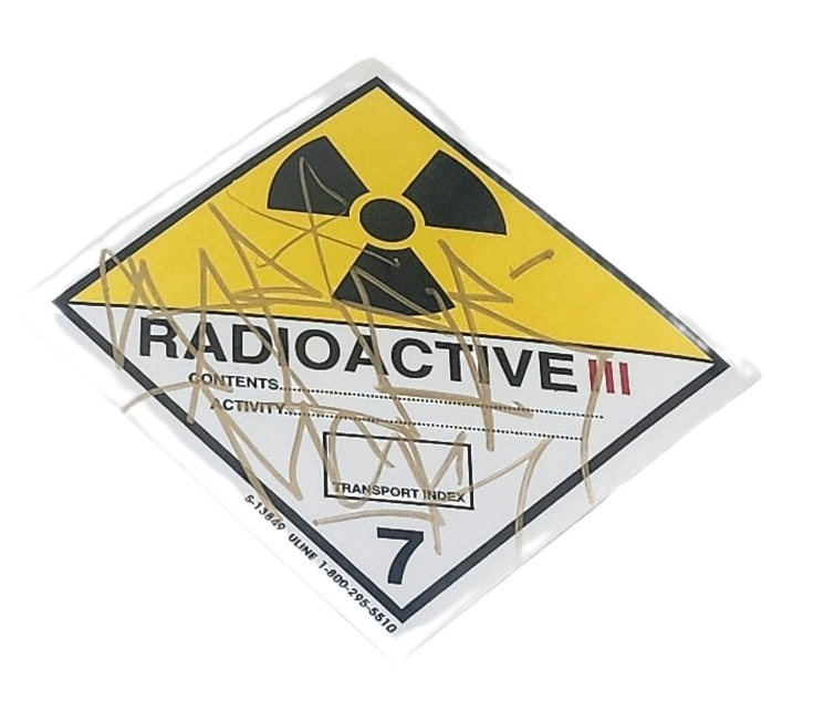 Radioactive III Slap-Up Label Sticker Original Tag Art by Saber ...