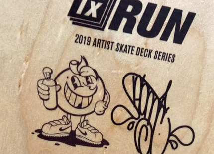 Railroad Wholecar PP Printers Proof Skateboard Art Deck by Atomik