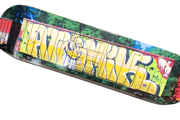 Épreuve d'impression PP pour wagon de chemin de fer, planche de skateboard artistique par Atomik
