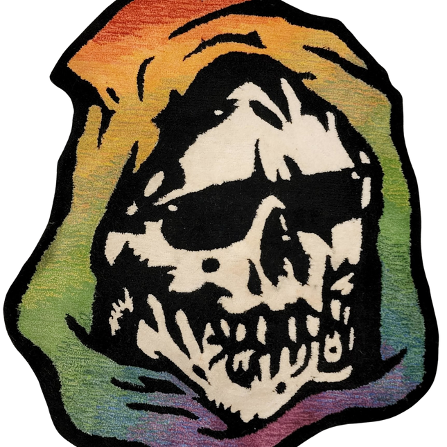 Rainbow Chill Reaper Rug Art Object by Mishka NYC- МИШКА