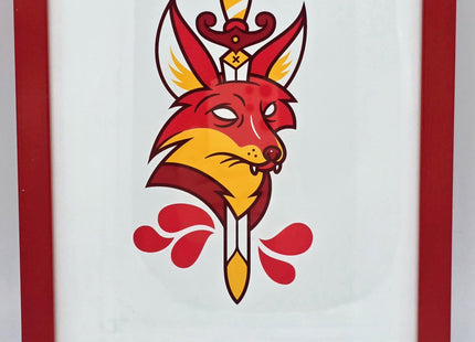 Red Fox Silkscreen Print Framed by Dan Christofferson- Beeteeth