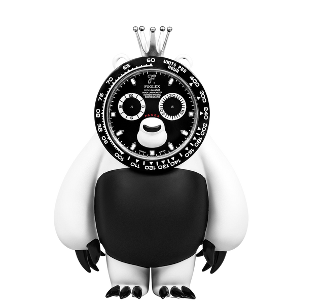 Reverse Panda Art Toy by Honmono Taiketsu