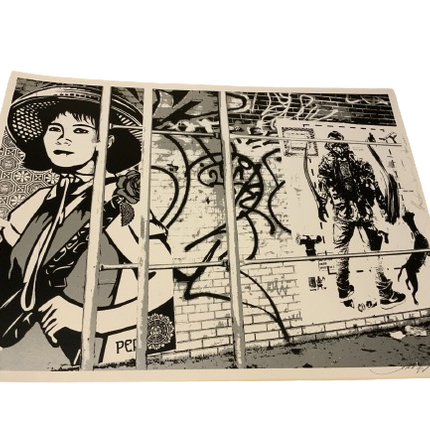 Revolution Girl Silkscreen Print by WK Interact x Shepard Fairey- OBEY