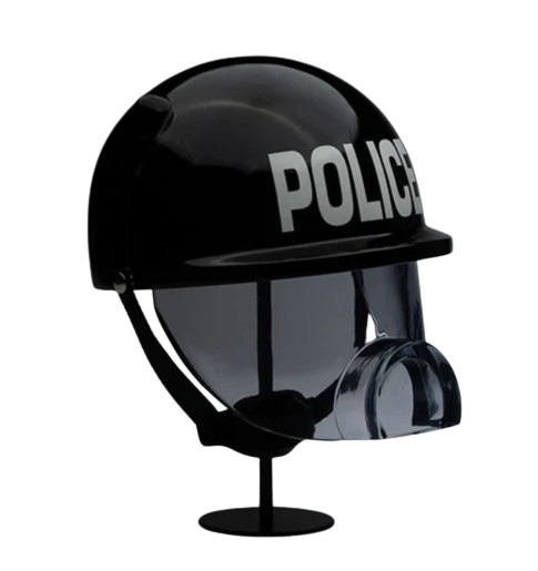 Riot Piggy Helmet Sculpture Clean Edition Sculpture by OG Slick