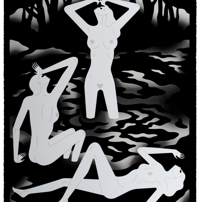 River of Blood Bone Silkscreen Print by Cleon Peterson