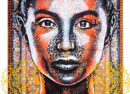 Roya HPM III Hand Embellished Archival Print by Mateo