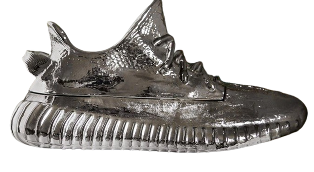 SS001 Pewter Yeezy Shoe Sculpture by Ceeze