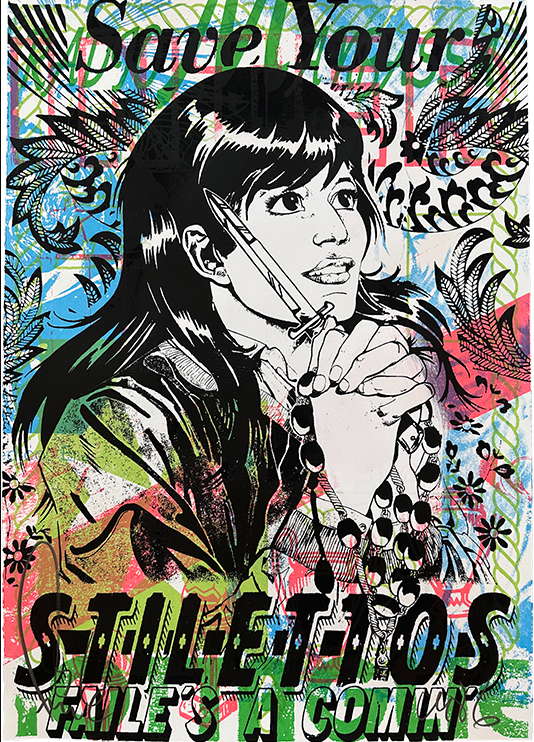 Save Your Cromie Silkscreen Print by Faile