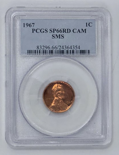 1967 1C- SP 66 RD | PCGS One Cent Penny Graded Coin