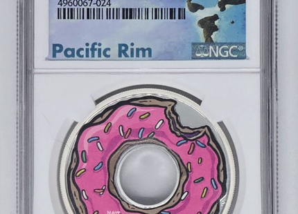 2019 P Donut Simpson Silver Dollar- PF 69 UC | PCGS Graded Coin