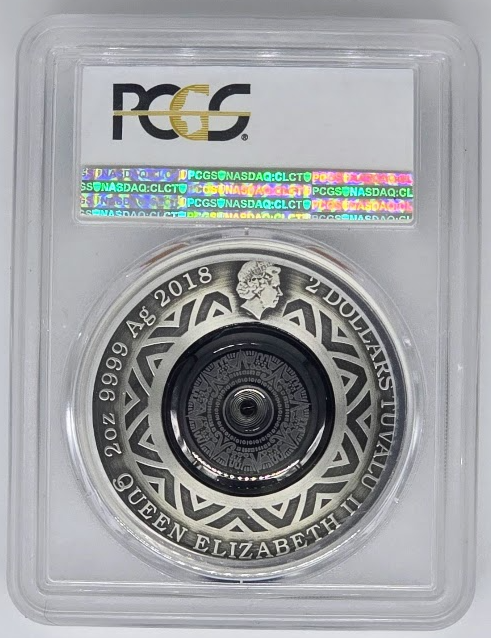 2018 Thermometer 2oz Silver Antique Finish Tuvalu- PR 70 | Graded Coin