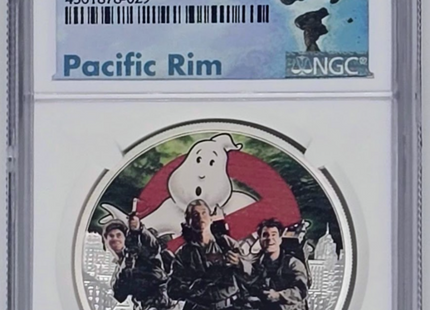 2017 Ghostbusters Crew Reverse Tuvalu Silver Dollar- PF 70 | NGC Graded Coin