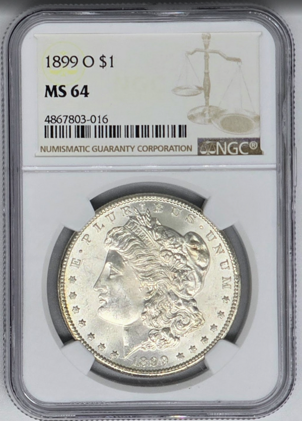 Dollar Morgan 1899 (1 $) - MS 64 | Pièce certifiée NGC