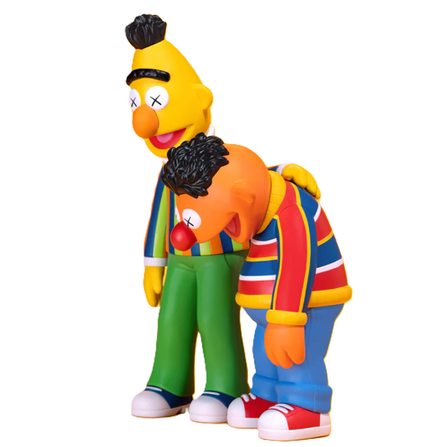 Bert & Ernie Art Toy by Sesame Street x Kaws- Brian Donnelly