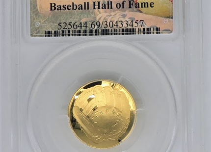2014 W $5 Baseball HOF- PR 69 DCAM | PCGS Gold Five Dollar Graded Coin