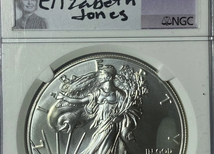 Dólar de Plata American Eagle 2017 - MS 70 FDI | Moneda firmada y calificada