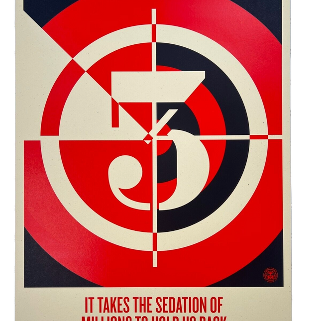 Sedation of Millions AP Silkscreen Print by Shepard Fairey- OBEY