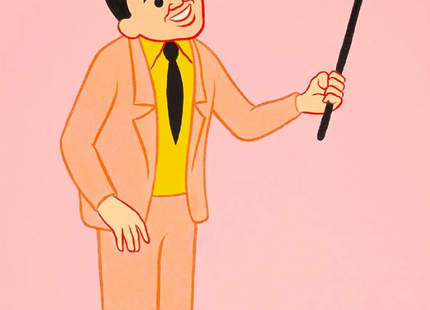 Selfie Gun Pink Silkscreen Print by Joan Cornellà