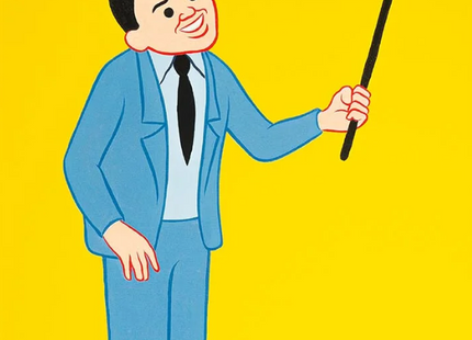 Selfie Gun Yellow Silkscreen Print by Joan Cornellà