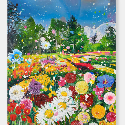 Selflessness H14-7 The Secret Gardens Aluminum Giclee by Damien Hirst
