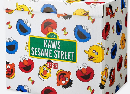 Sesame Street Uniqlo Plush Toy Box Set Object Art by Kaws- Brian Donnelly