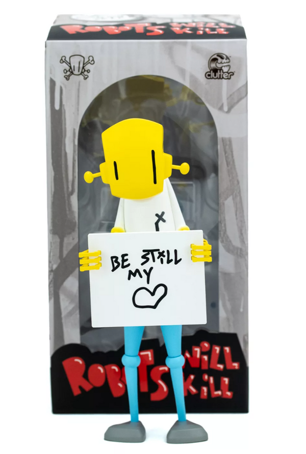 Sign Be Still My Heart Icons Art Toy by Chris RWK- Robots Will Kill