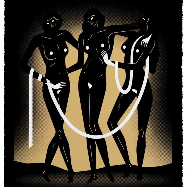 Sirens Of The Past Night Silkscreen Print by Cleon Peterson