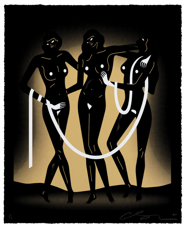 Sirens Of The Past Night Silkscreen Print by Cleon Peterson