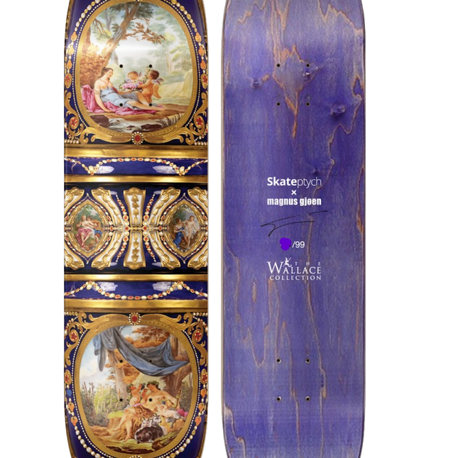 Skate de Sevres Skateboard Art Deck by Magnus Gjoen x Skateptych