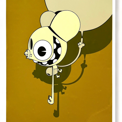 Space Monkey Green Yellow AP Silkscreen Print by Dalek- James Marshall