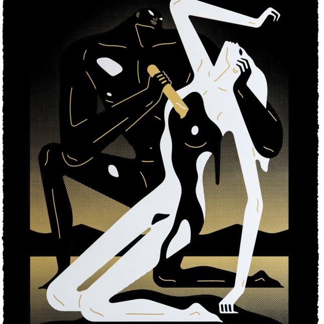 Speak To Me Dark Silkscreen Print by Cleon Peterson