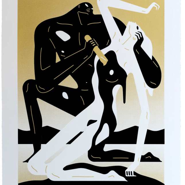 Speak To Me Light Silkscreen Print by Cleon Peterson