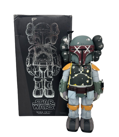 Star Wars Boba Fett Companion Fine Art Toy by Kaws- Brian Donnelly