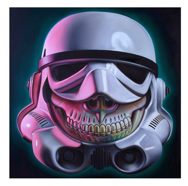 Stormtrooper Grin Archival Print by Ron English