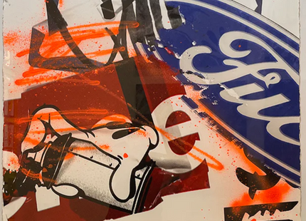 Street Where? K30 Hand Embellished HPM Giclee Print by OG Slick