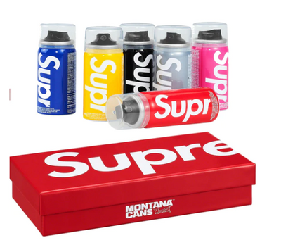 Supreme Montana Cans Mini Can Set Spray Paint Artwork by Montana MTN