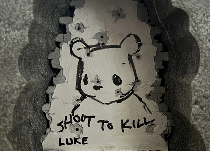 Target Black HPM Shoot To Kill Vinyl Art Toy Sculpture by Luke Chueh