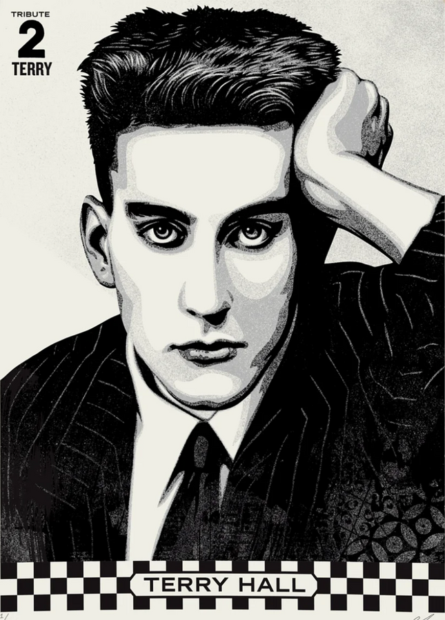 Terry Hall Tribute Silkscreen Print by Shepard Fairey- OBEY