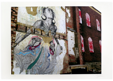 Thalassa Braddock Pennsylvania 2012 Print by Swoon- Caledonia Curry