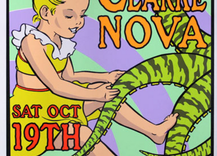 The Clarke Nova Stiff Richards AP 1995 San Francisco CA Silkscreen Print by Frank Kozik