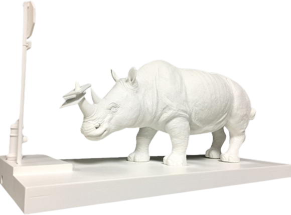 The Collector Sculpture by Josh Keyes