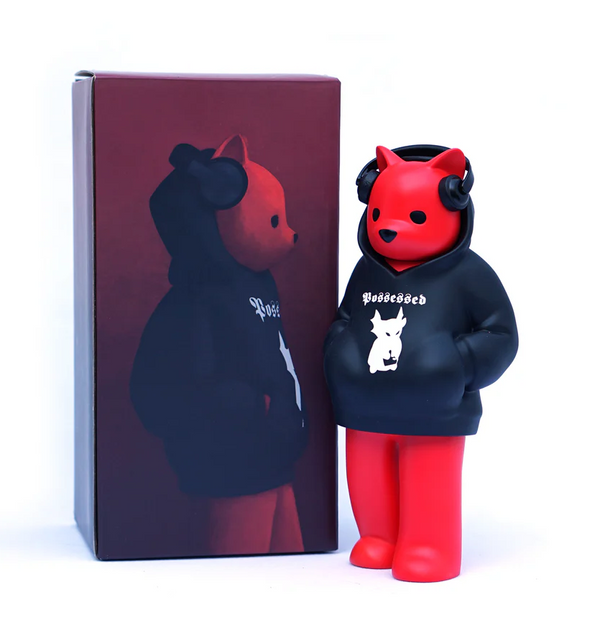 The Devil Likes Lo/Fi Low Fidelity Music Bear Vinyl Art Toy by Luke Chueh