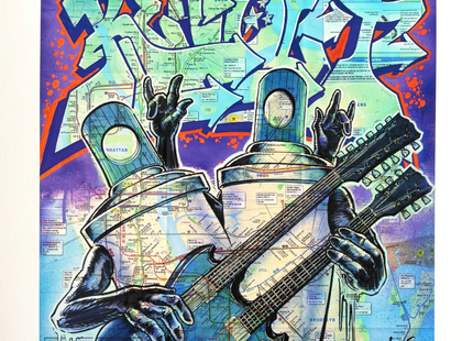 The Double Neck Bros Archival Print by Dr Revolt