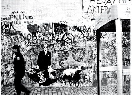 L'Homme qui traverse les murs, sérigraphie AP de Shepard Fairey et Blek le Rat