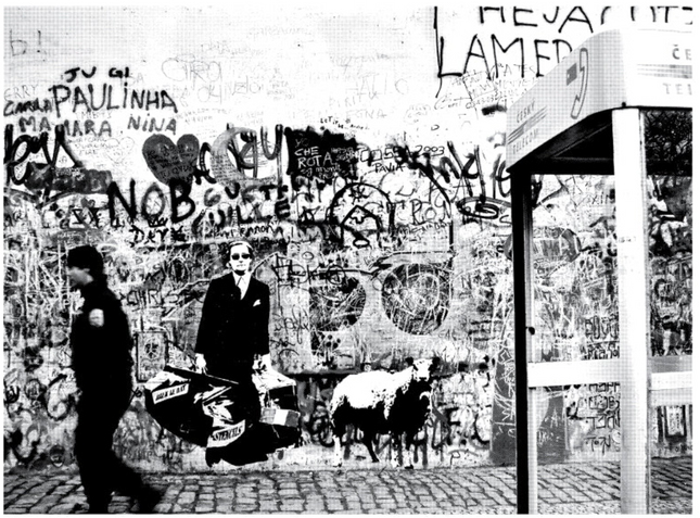 The Man Who Walks Through Walls AP Silkscreen by Shepard Fairey x Blek le Rat