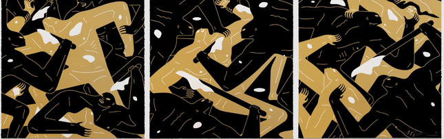The Possessed Triptych Silkscreen Print by Cleon Peterson